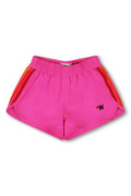 5 STRIPE KIDS FLEX JOGGER SHORT - NEON PINK