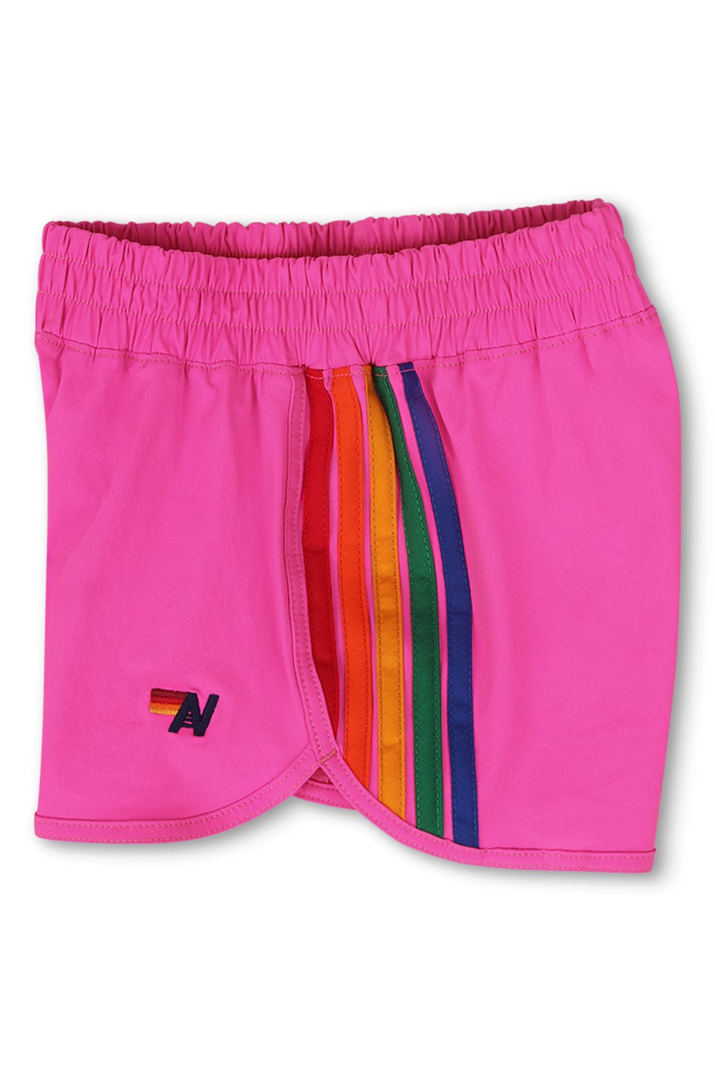 5 STRIPE KIDS FLEX JOGGER SHORT - NEON PINK