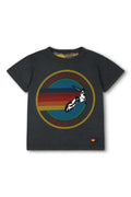 KIDS AVIATOR NATION VENICE TEE - CHARCOAL