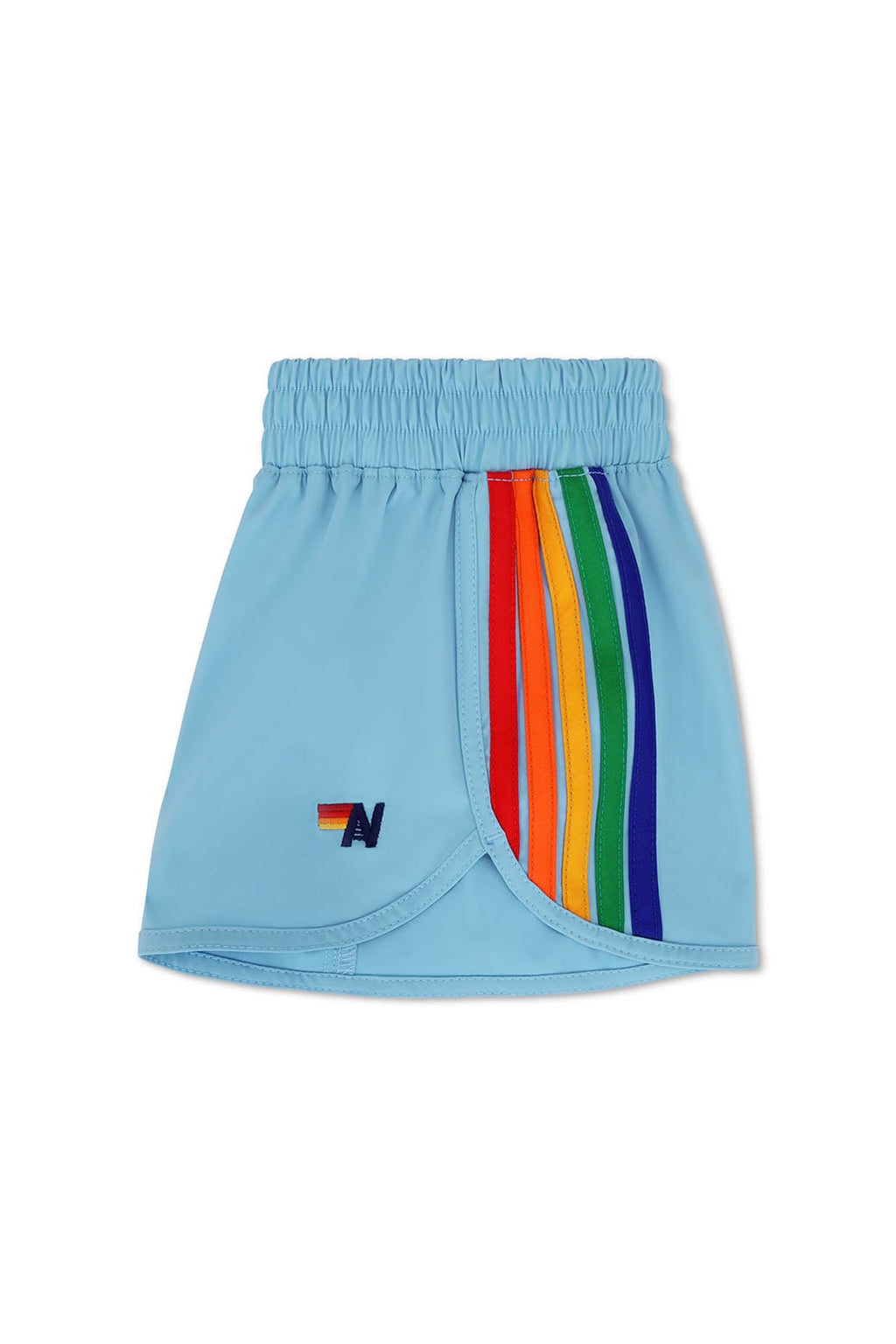 KIDS 5 STRIPE FLEX JOGGER SHORT - SKY