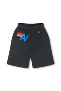 LOGO KIDS SWEATSHORTS - CHARCOAL