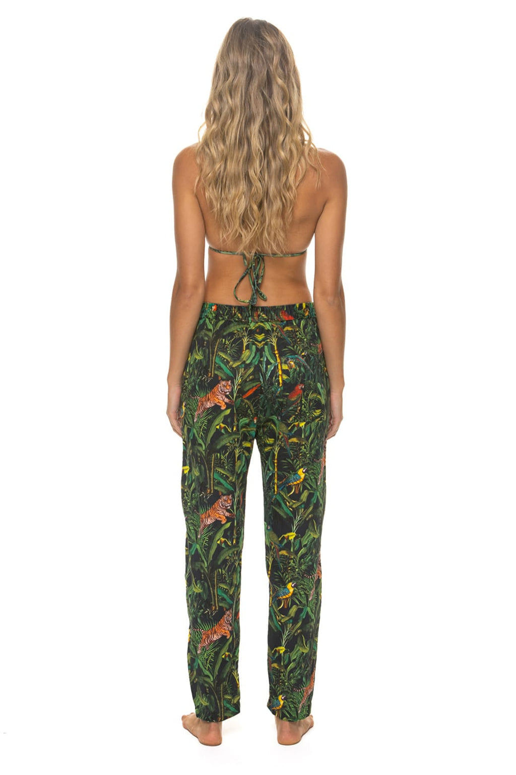 UNISEX COTTON LUXE POPLIN RELAXED PANT - VINTAGE BLACK JUNGLE