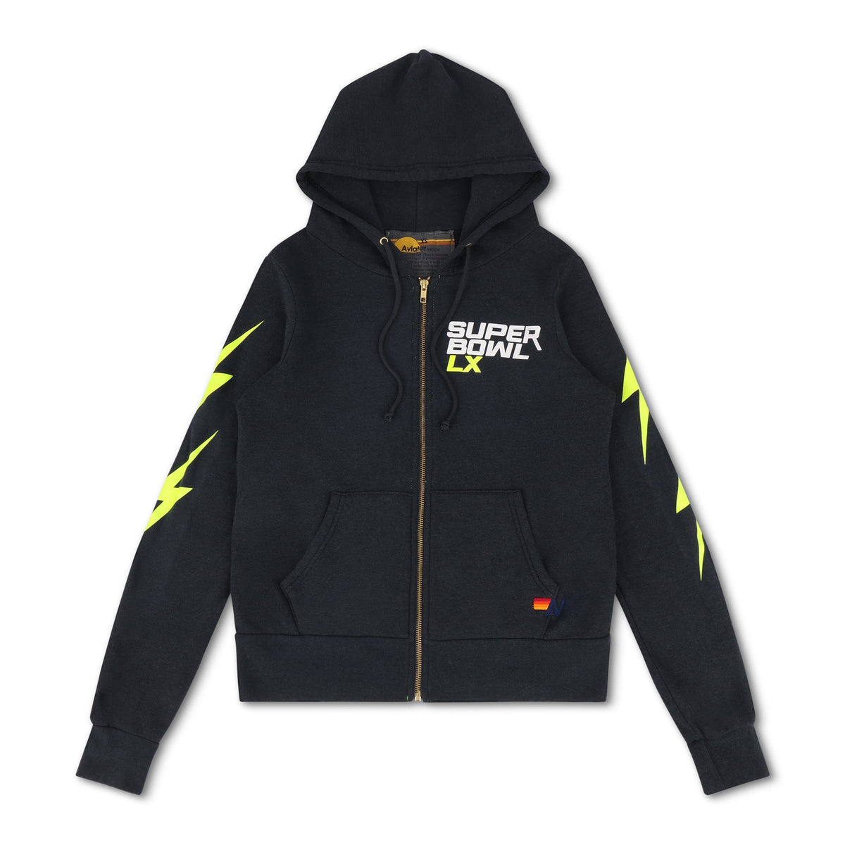 SUPER BOWL 2026 BOLT ZIP HOODIE - CHARCOAL