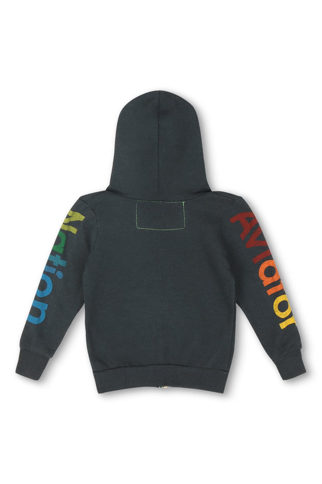 KIDS AVIATOR NATION ASPEN ZIP HOODIE - CHARCOAL