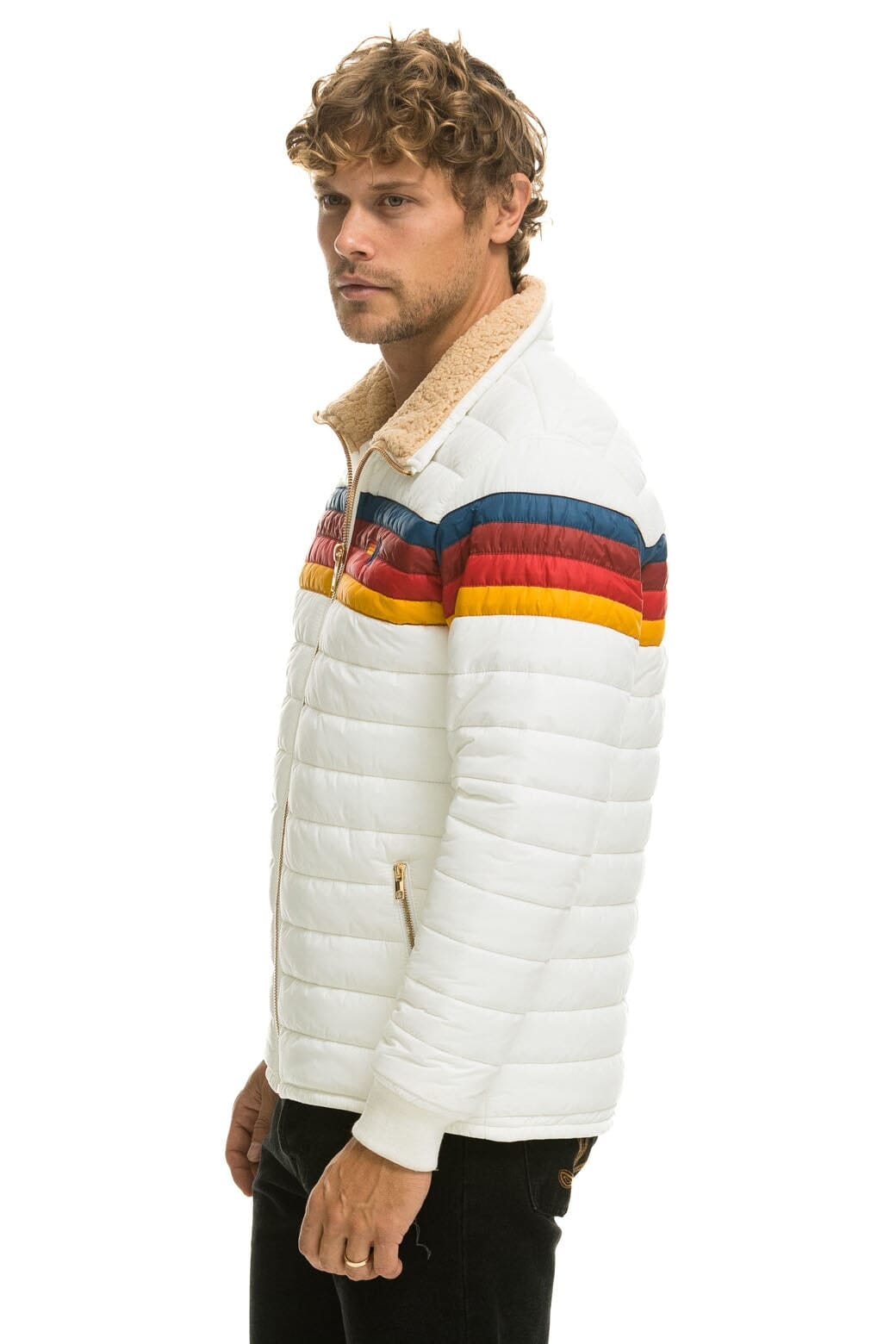 4 STRIPE JACKET - WHITE
