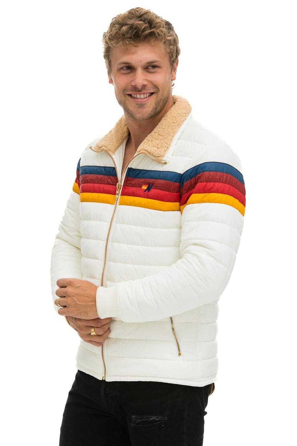 4 STRIPE JACKET - WHITE