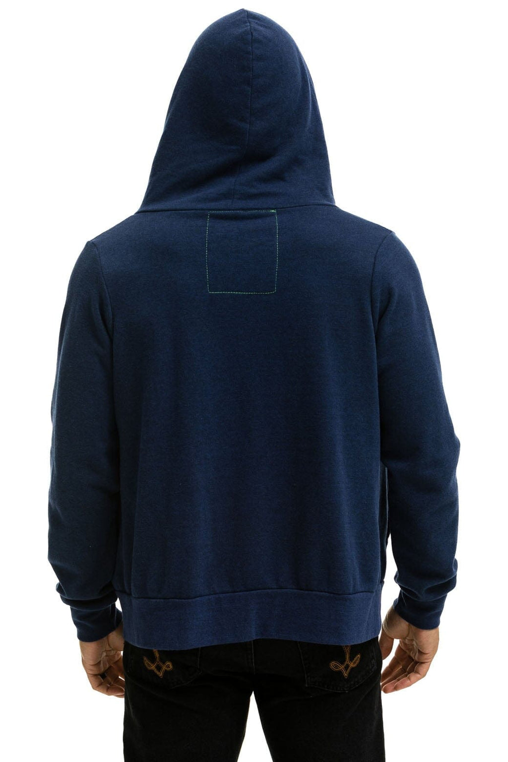 5 STRIPE HOODIE - NAVY BLUE