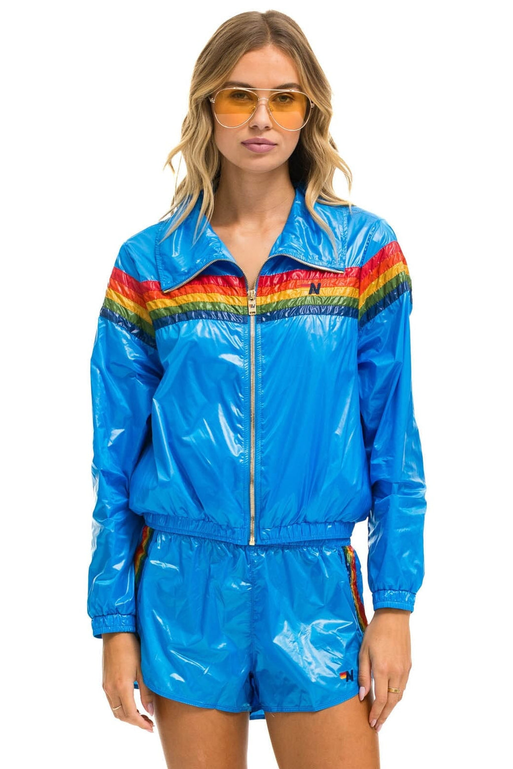 5 STRIPE WINDBREAKER - BLUE CINA