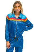 5 STRIPE WINDBREAKER - DRESDEN SNORKEL BLUE GLOSSY