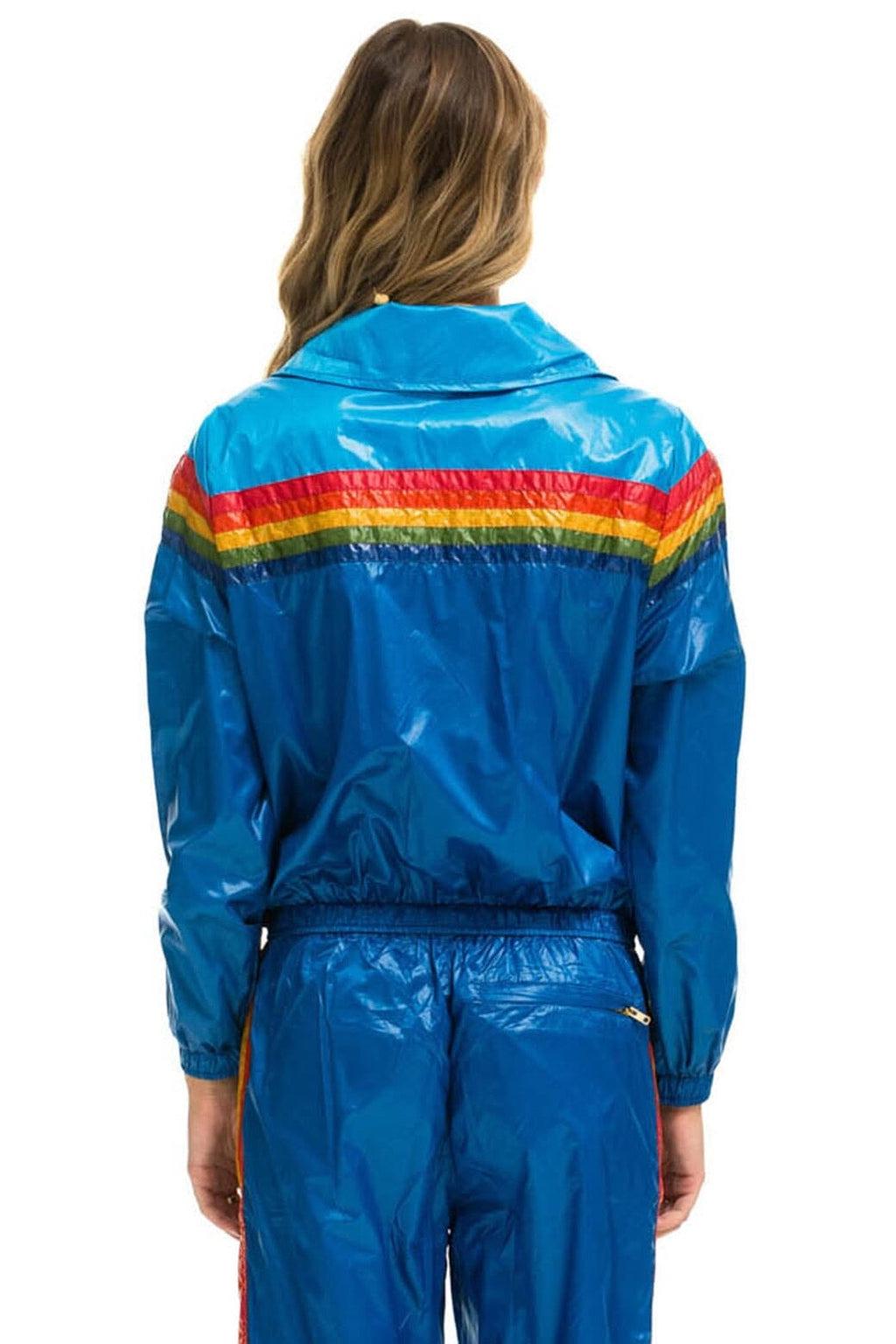 5 STRIPE WINDBREAKER - DRESDEN SNORKEL BLUE GLOSSY