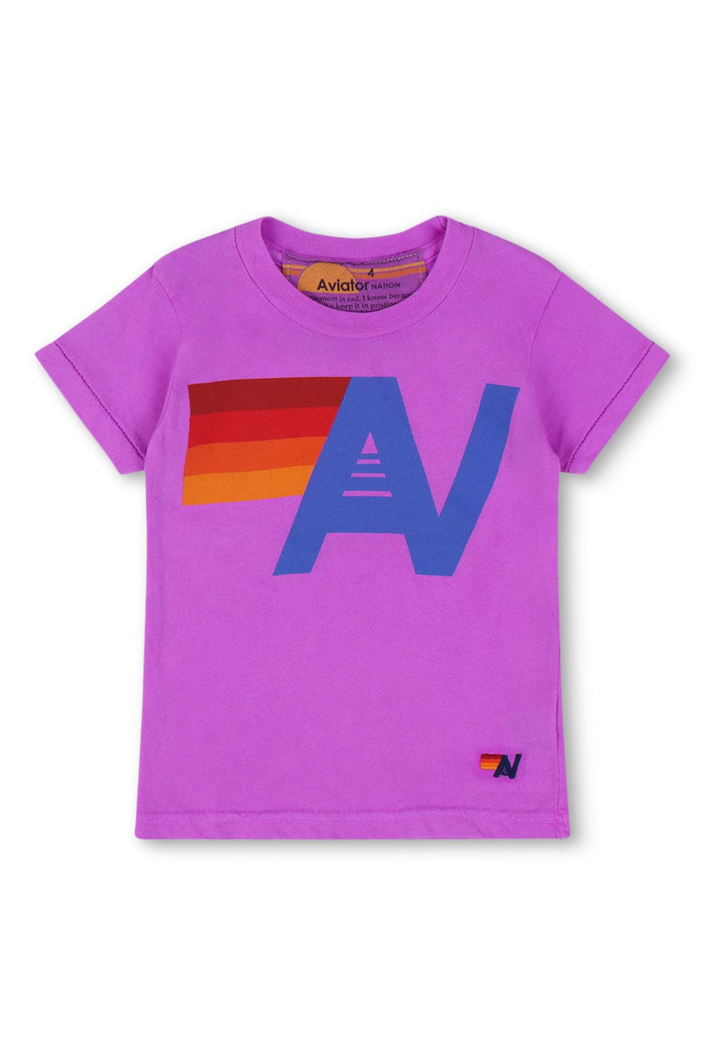 KIDS LOGO TEE - NEON PURPLE