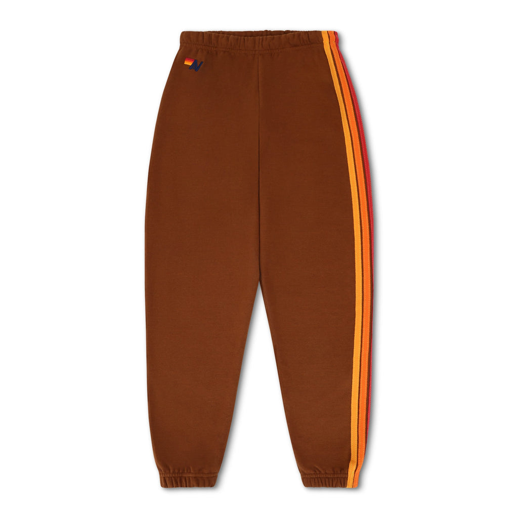 5 STRIPE SWEATPANTS - CINNAMON