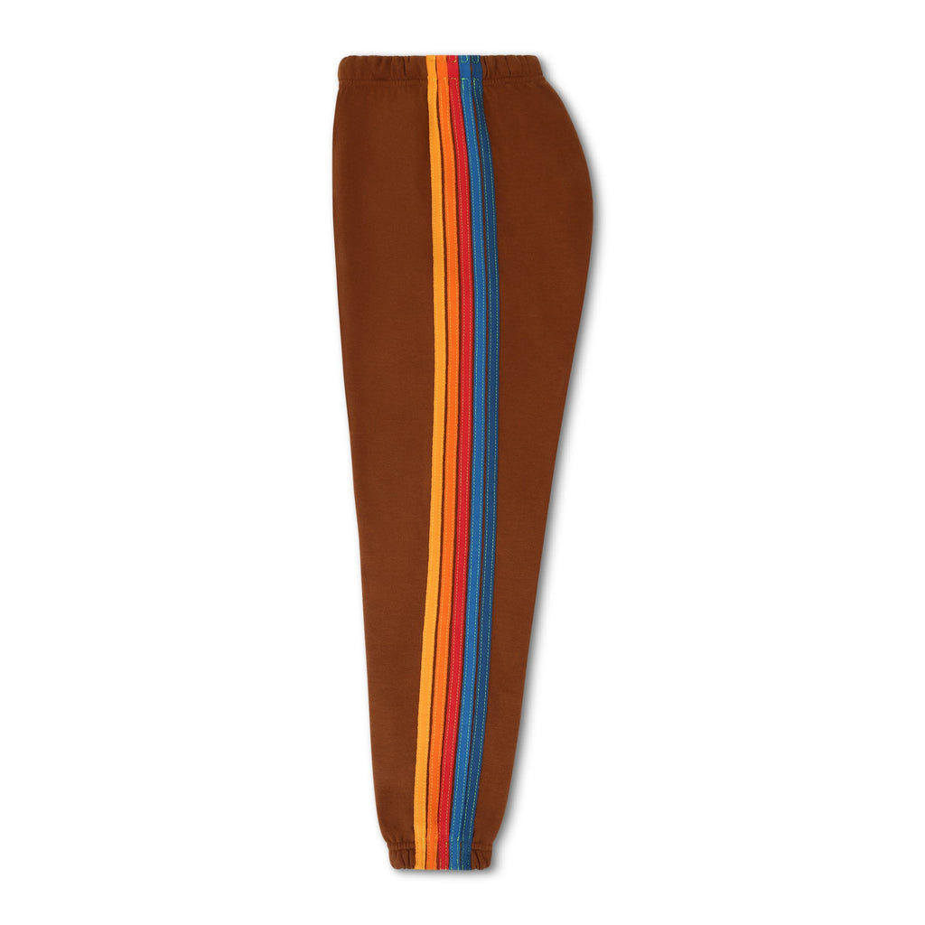 5 STRIPE SWEATPANTS - CINNAMON