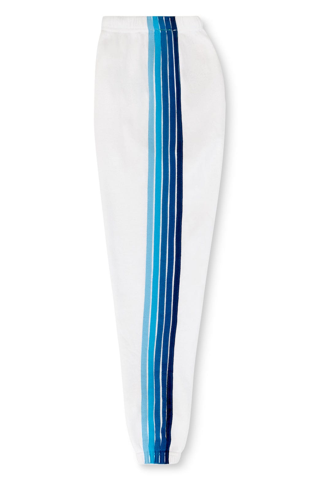 LOS ANGELES DODGERS 5 STRIPE SWEATPANTS - WHITE BLUE