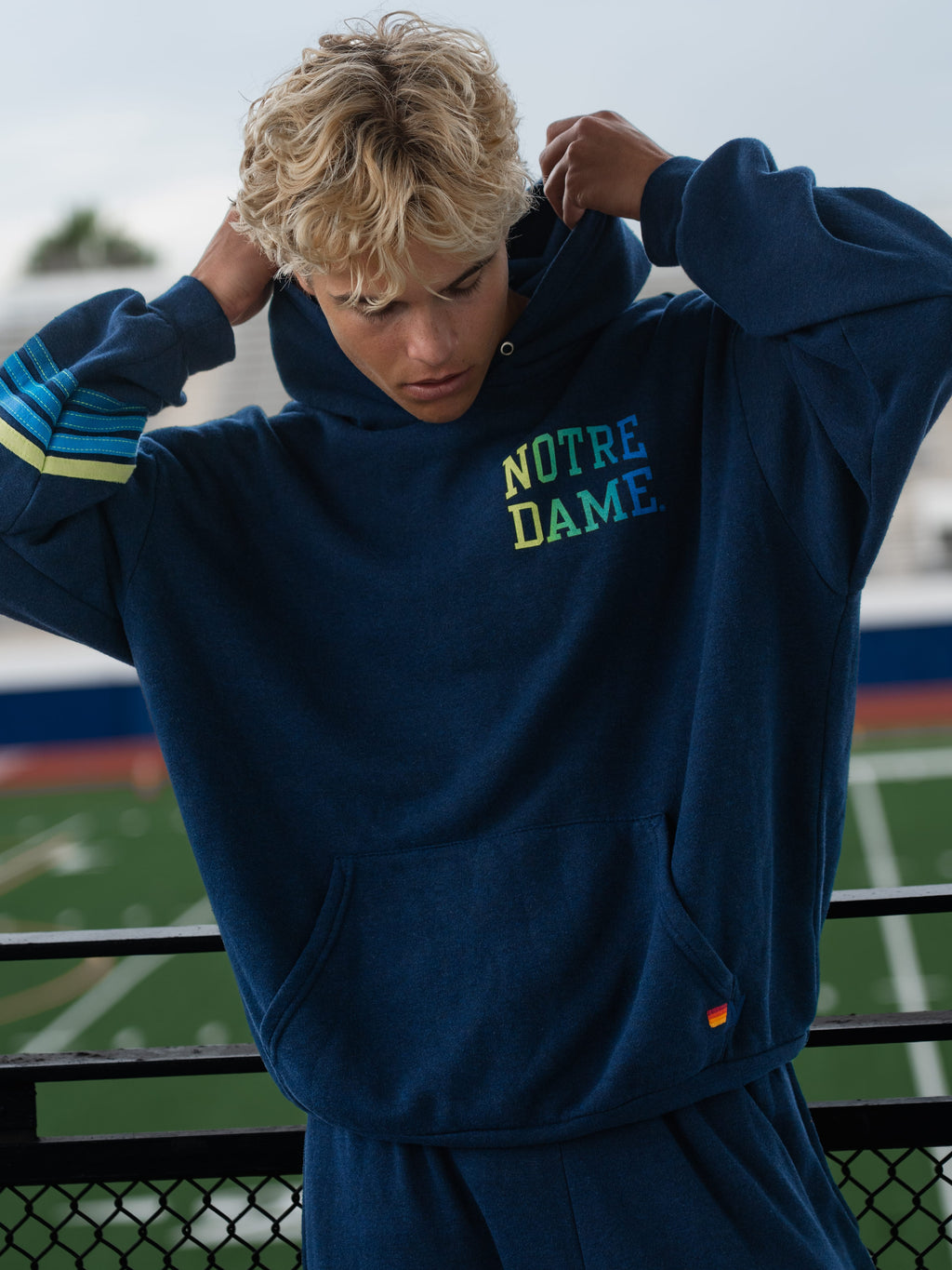 NOTRE DAME 2026 UNISEX POCKET SWEATPANTS - NAVY