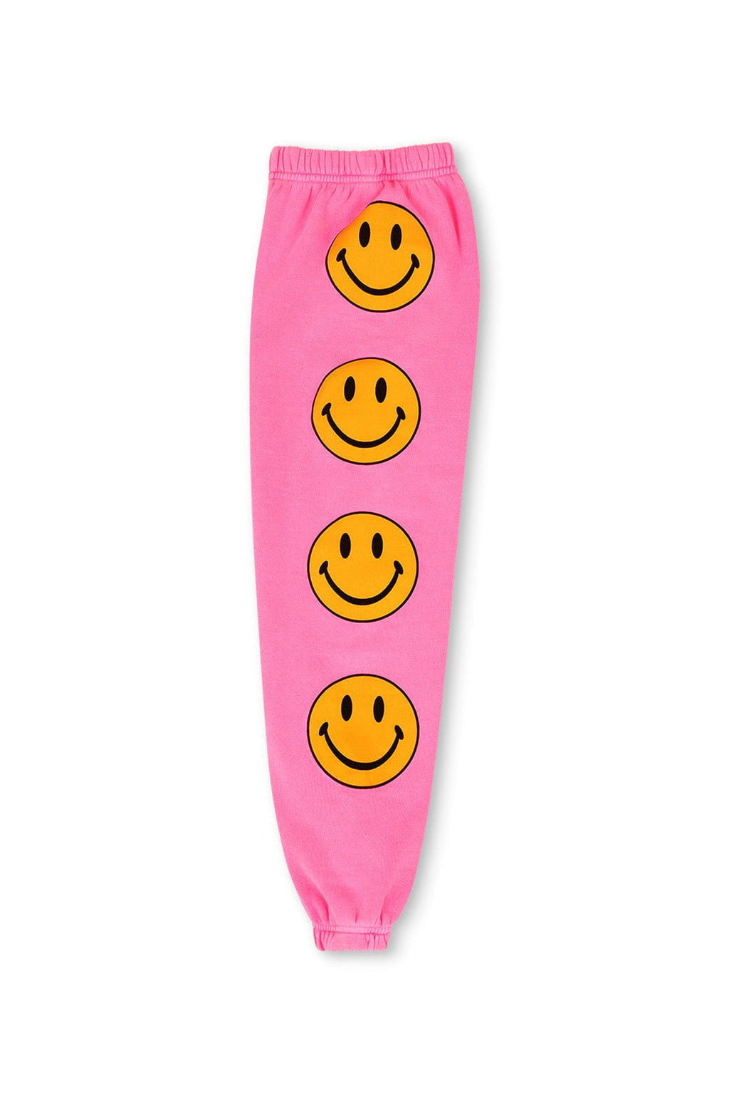 KIDS SMILEY 2 SWEATPANTS - NEON PINK