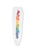 KIDS AVIATOR NATION VENICE SWEATPANTS - WHITE