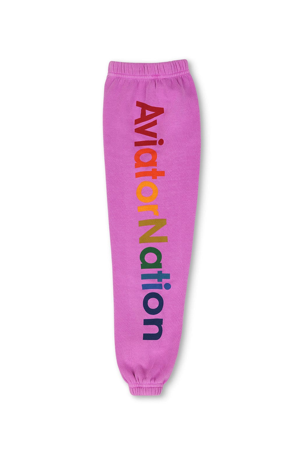 KIDS AVIATOR NATION VENICE SWEATPANTS - NEON PURPLE