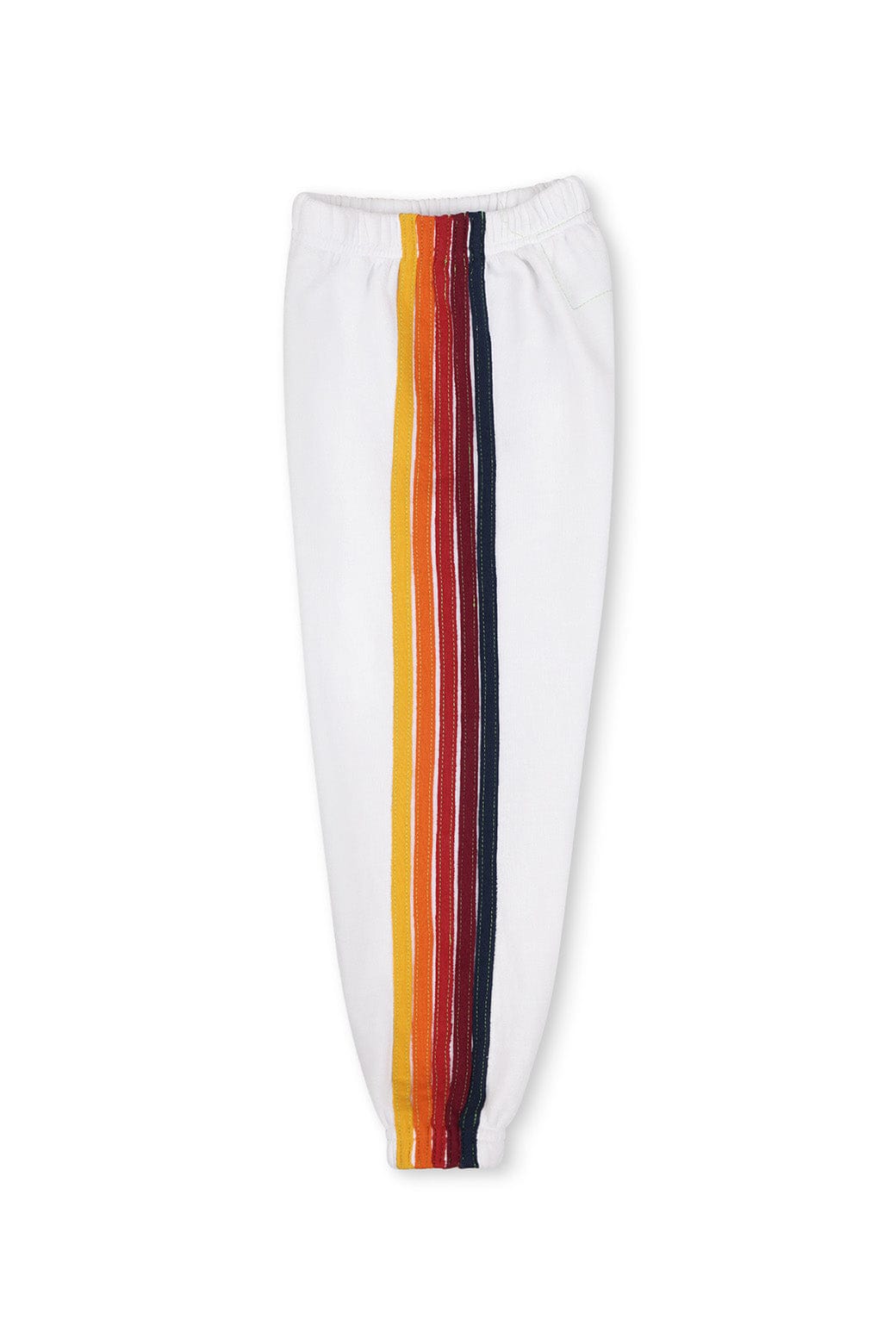 KIDS 5 STRIPE SWEATPANTS - WHITE
