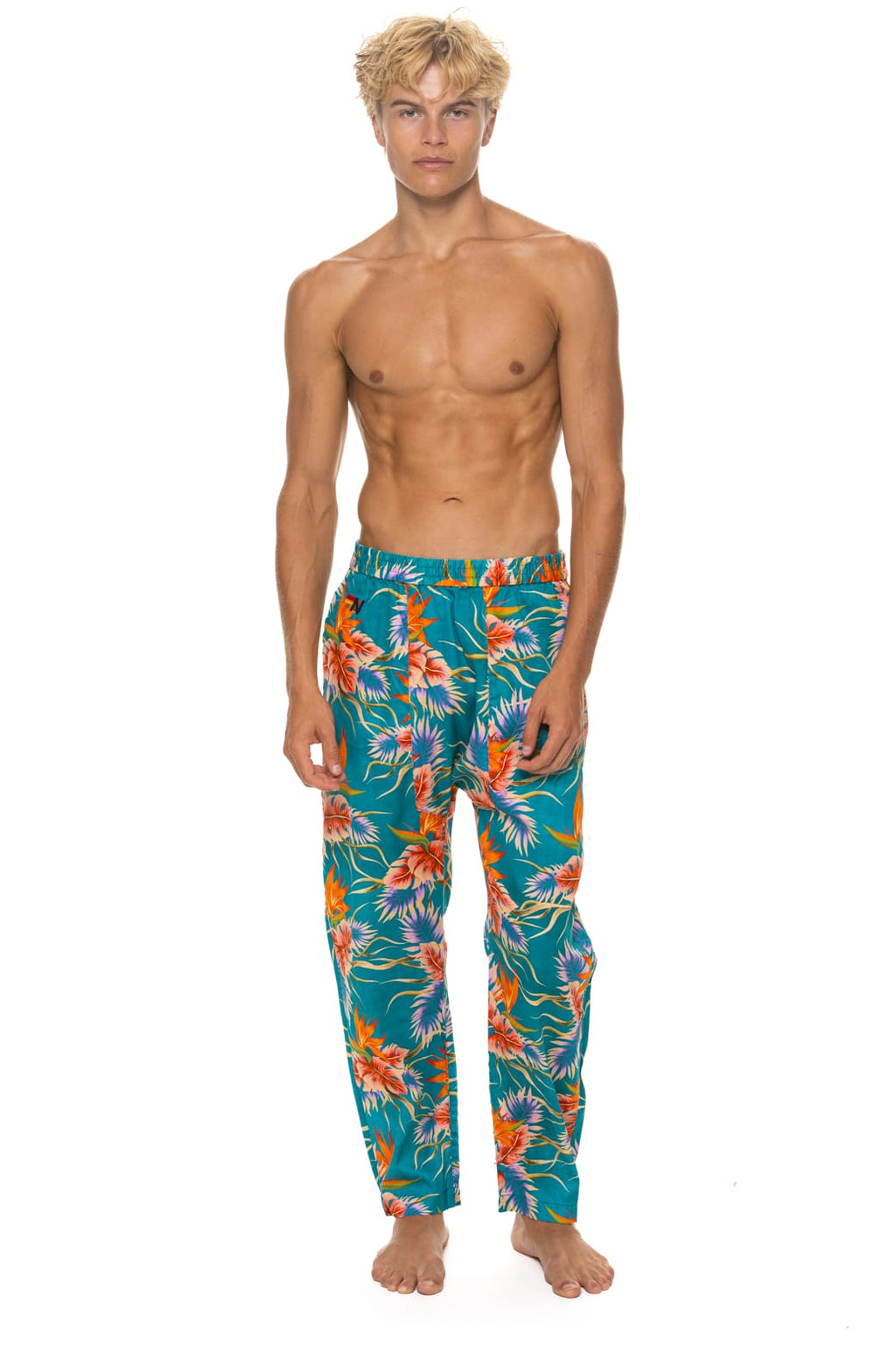 UNISEX COTTON LUXE POPLIN RELAXED PANT - BLUE HAWAII