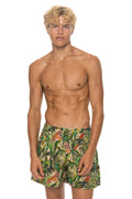 MENS COTTON LUXE POPLIN RELAXED SHORT - VINTAGE WHITE JUNGLE