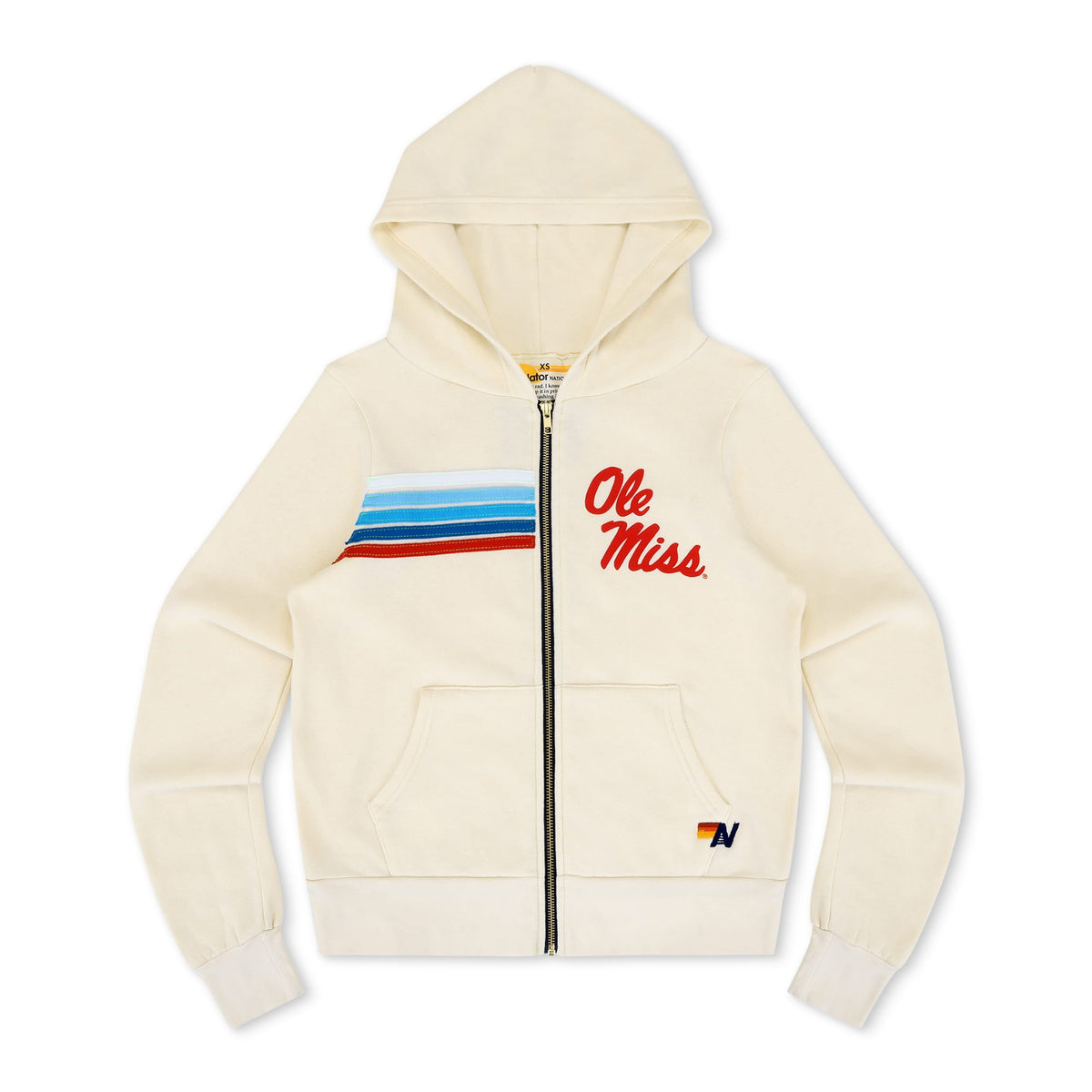 OLE MISS 2026 ZIP HOODIE - VINTAGE WHITE