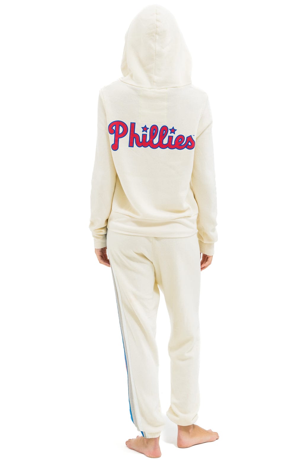 PHILLIES 5 STRIPE SWEATPANTS - VINTAGE WHITE USA