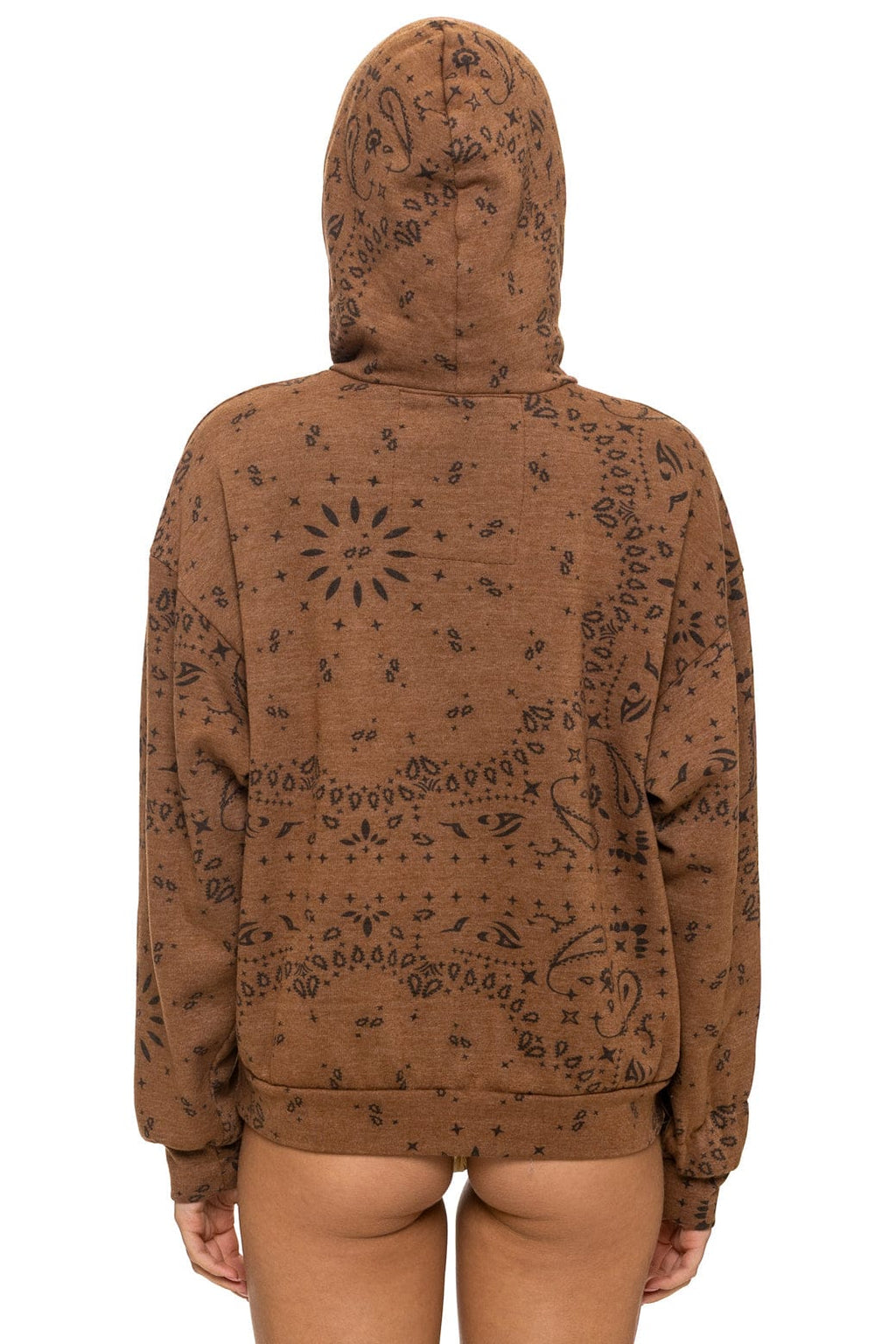 BANDANA RELAXED PULLOVER HOODIE - CINNAMON