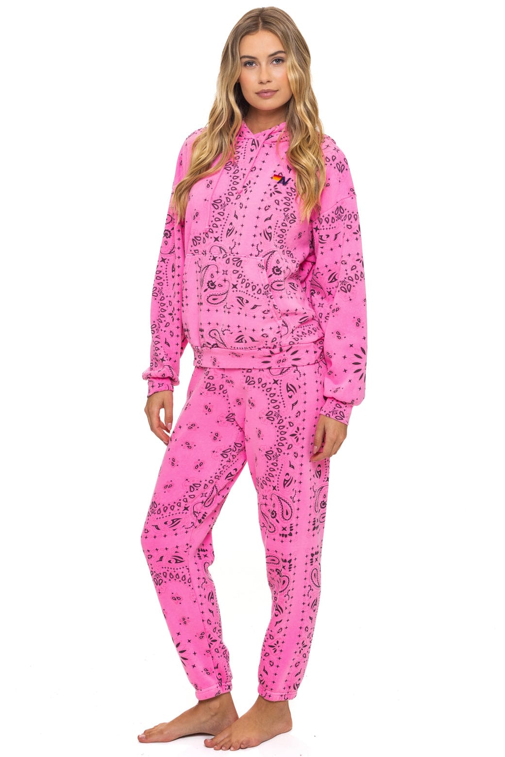 BANDANA SWEATPANTS - NEON PINK