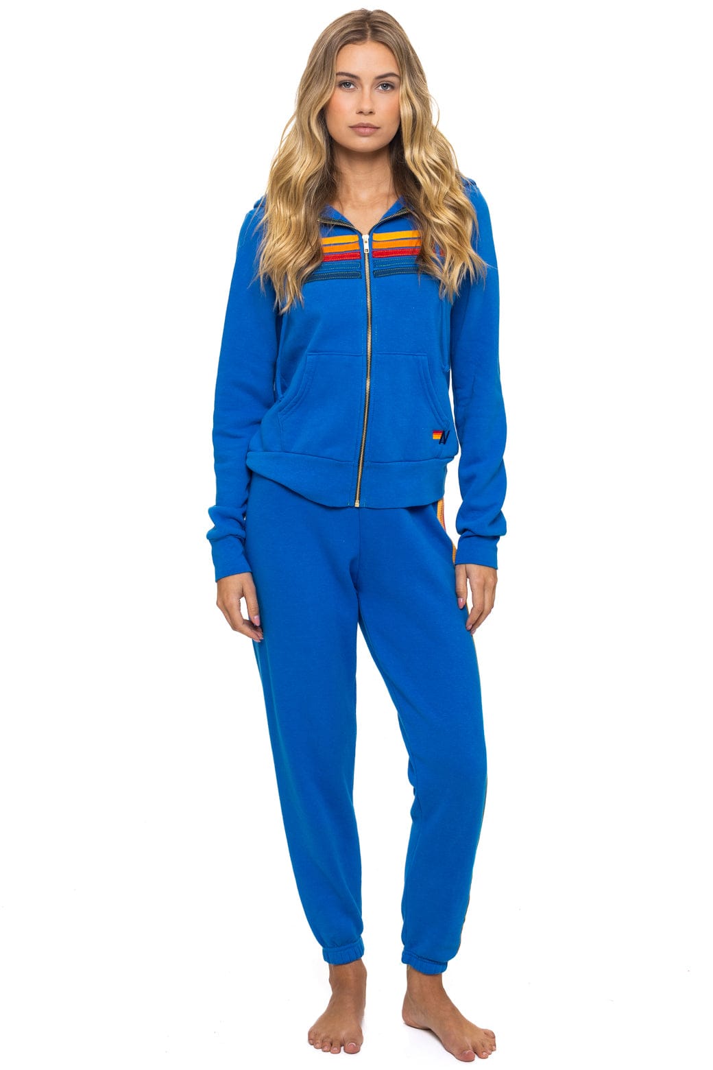 5 STRIPE HOODIE - ADVENTURE BLUE
