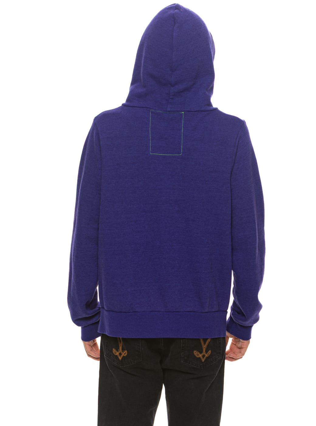 5 STRIPE HOODIE - DEEP PURPLE