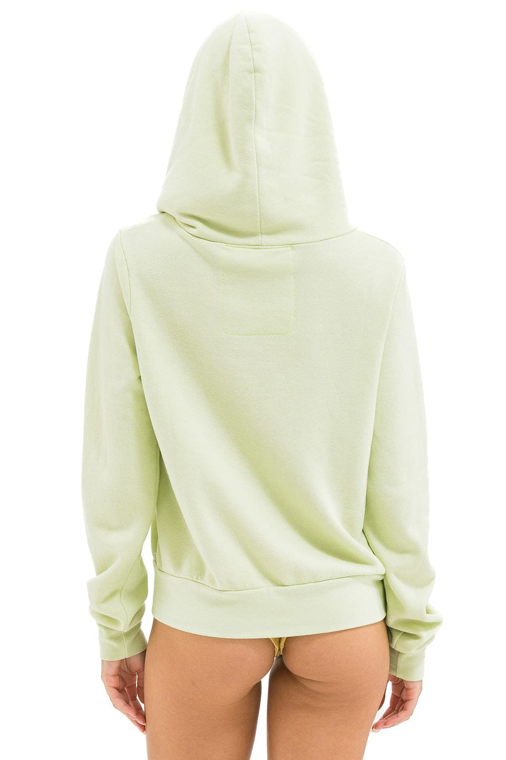 5 STRIPE HOODIE - LIME CREAM SEAFOAM