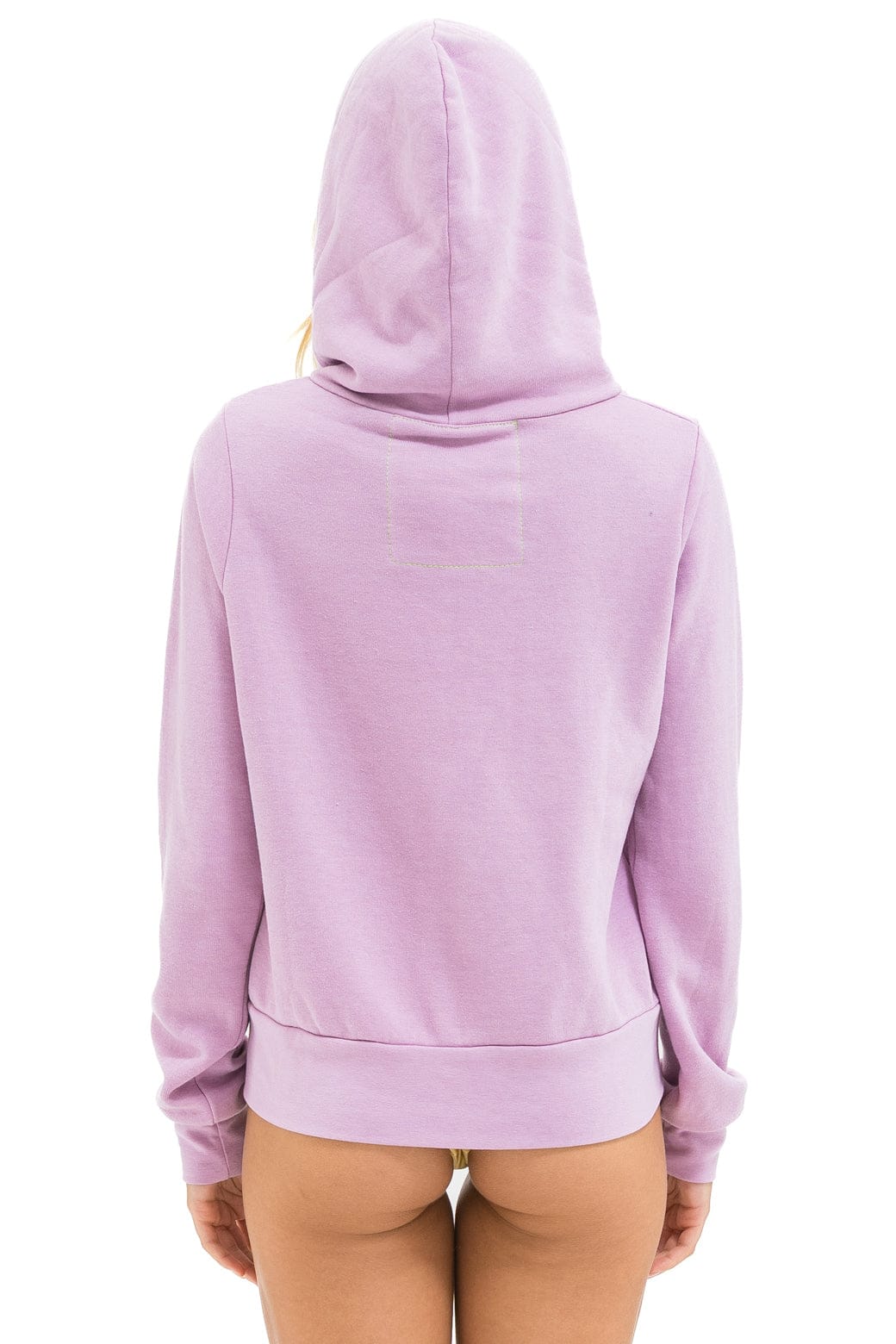 5 STRIPE HOODIE - MAUVE MAGENTA ORANGE