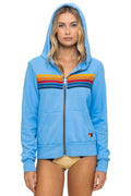 5 STRIPE HOODIE - SKY