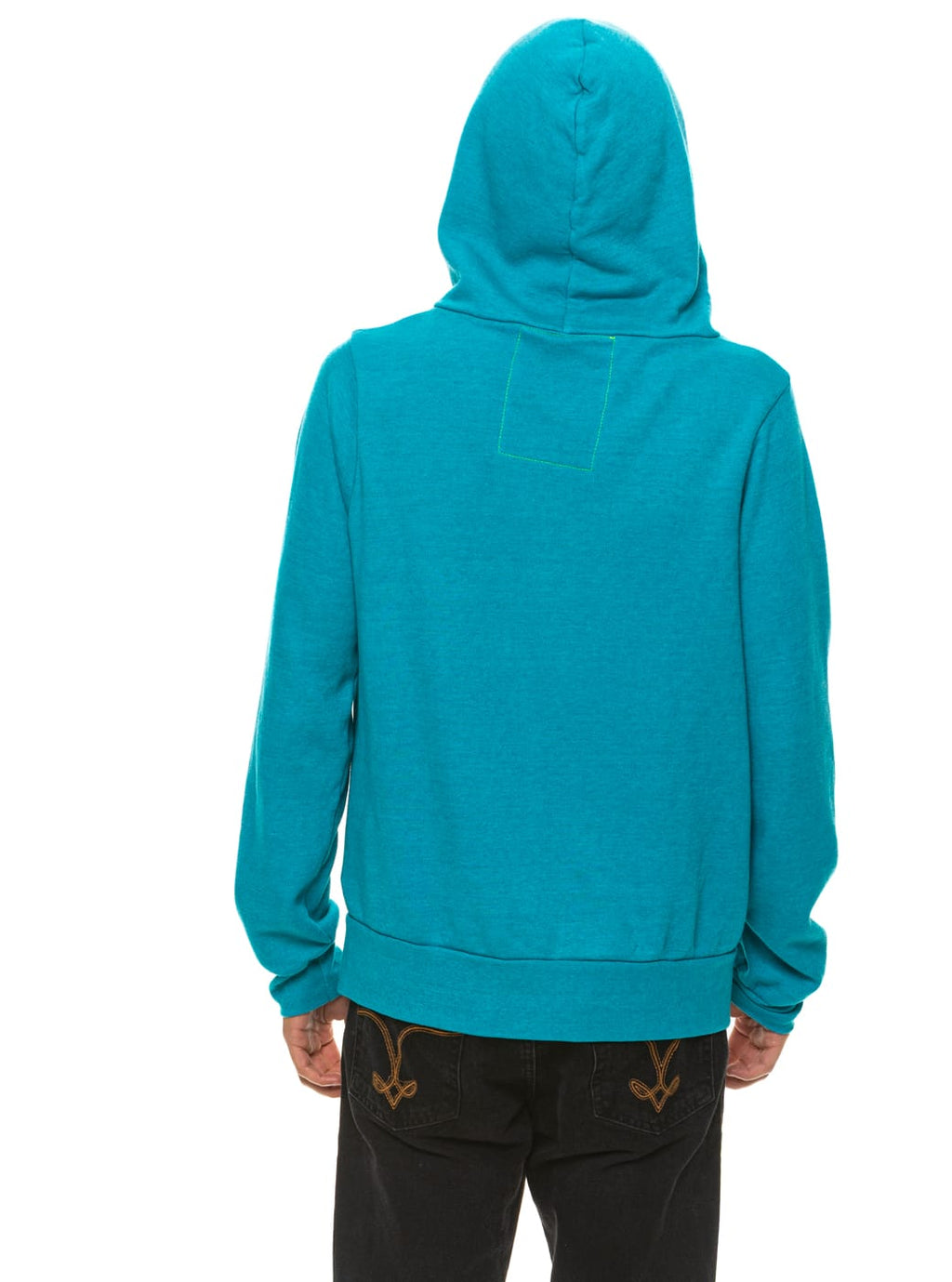 5 STRIPE HOODIE - TEAL