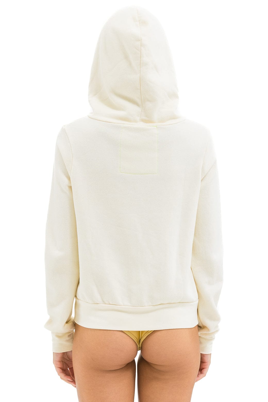 5 STRIPE HOODIE - VINTAGE WHITE WHITE NEON