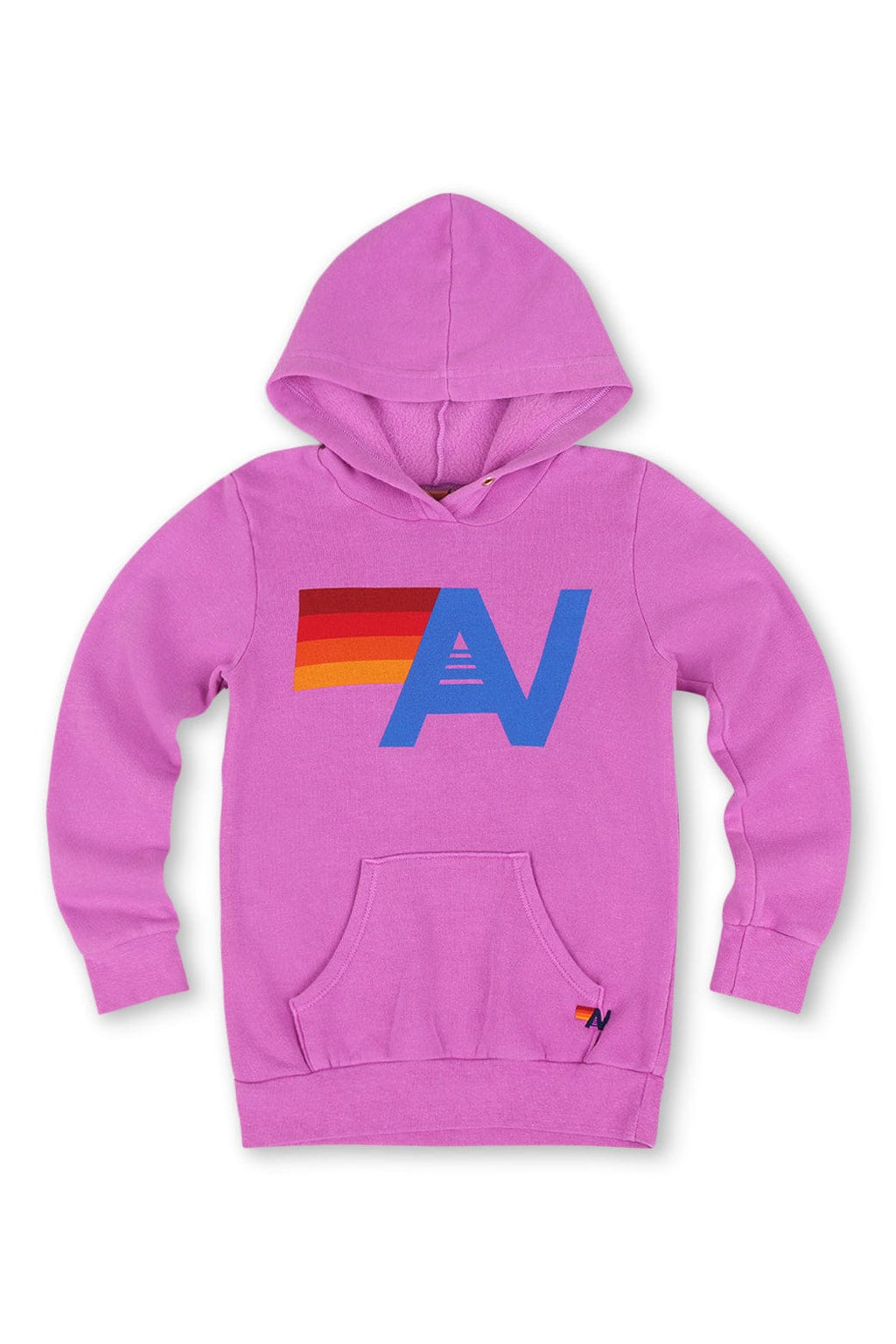 KIDS LOGO PULLOVER HOODIE - NEON PURPLE
