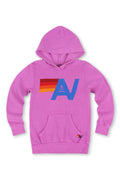 KIDS LOGO PULLOVER HOODIE - NEON PURPLE