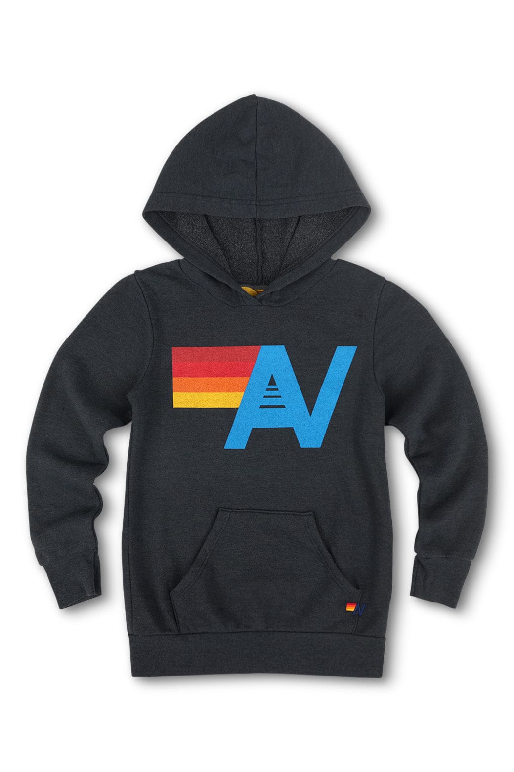 KIDS LOGO PULLOVER HOODIE - CHARCOAL
