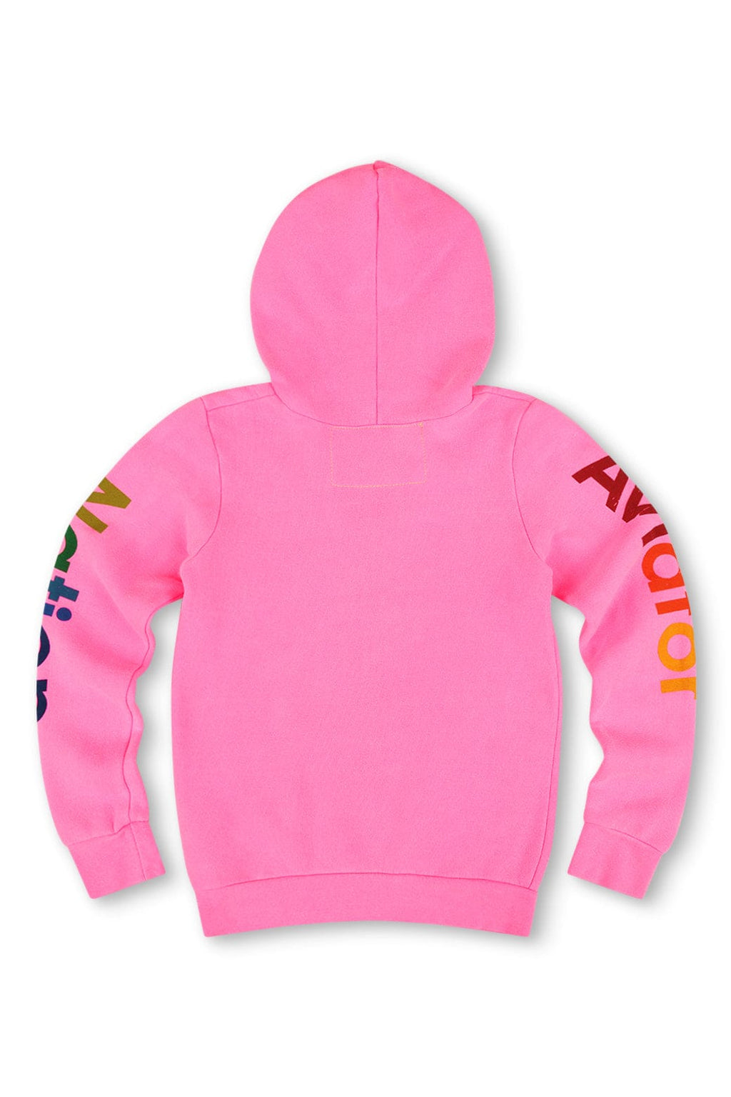 KIDS AVIATOR NATION VENICE ZIP HOODIE - NEON PINK