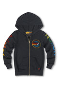 KIDS AVIATOR NATION VENICE ZIP HOODIE - CHARCOAL