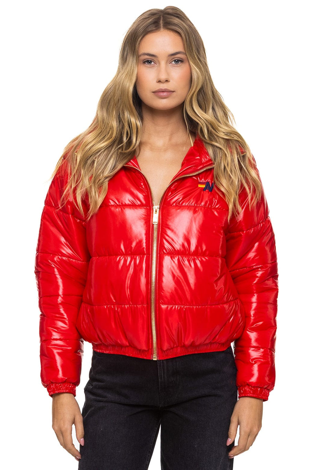 BOLT LUXE APRES PUFFER JACKET - GLOSSY CHERRY