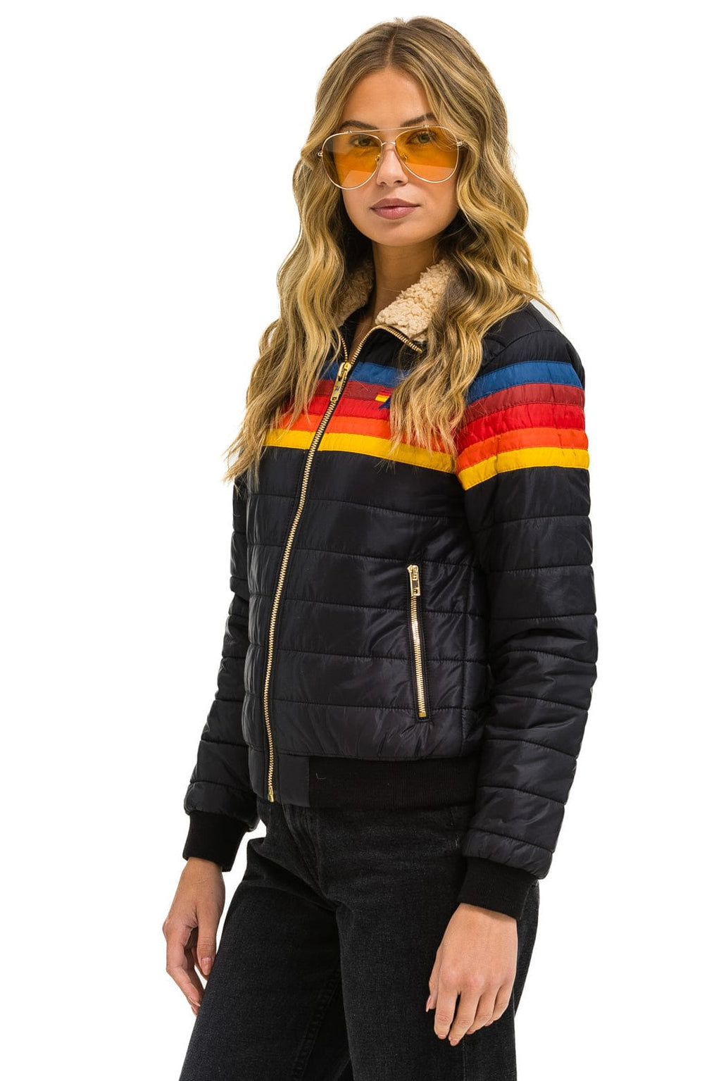 5 STRIPE JACKET - BLACK