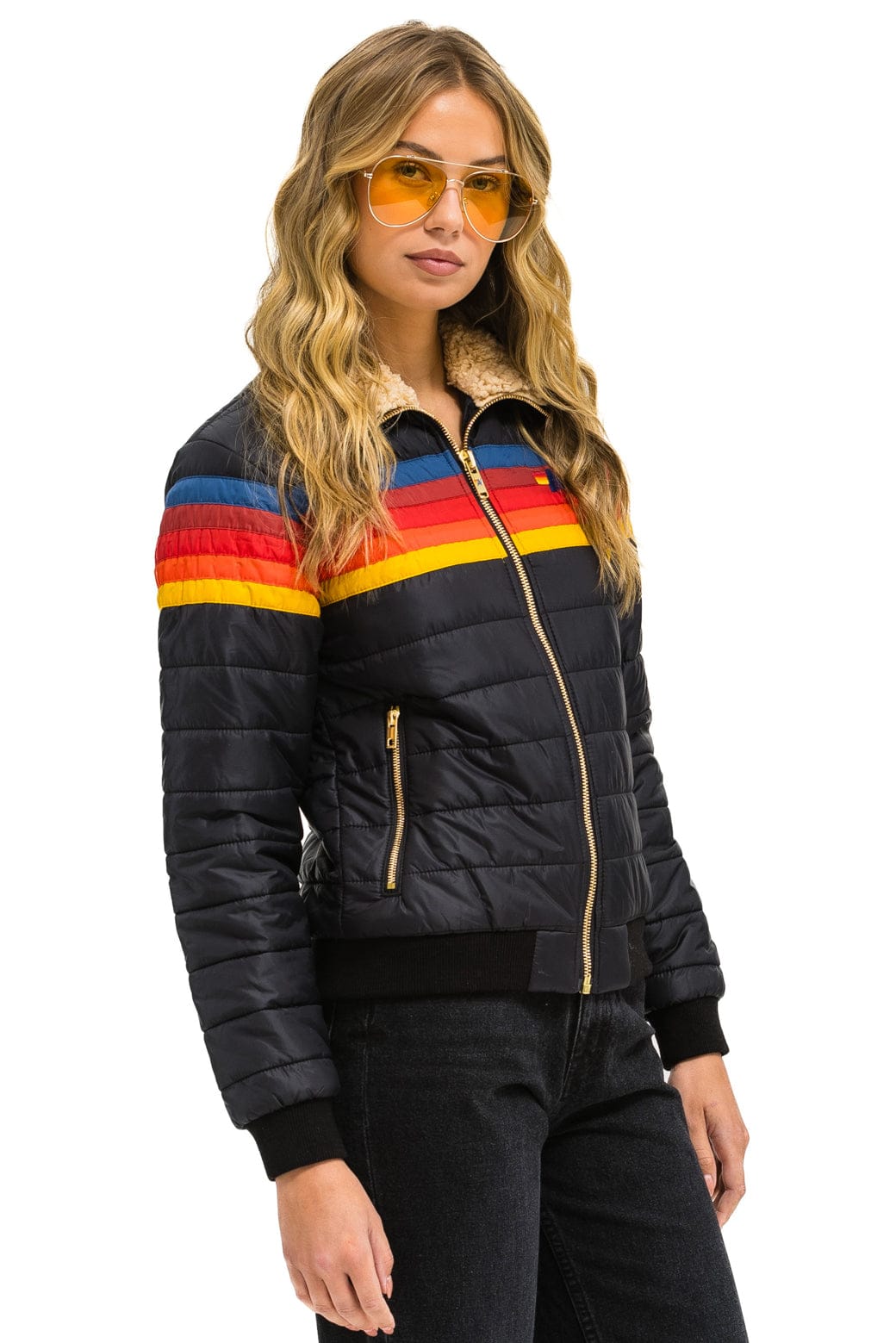 5 STRIPE JACKET - BLACK