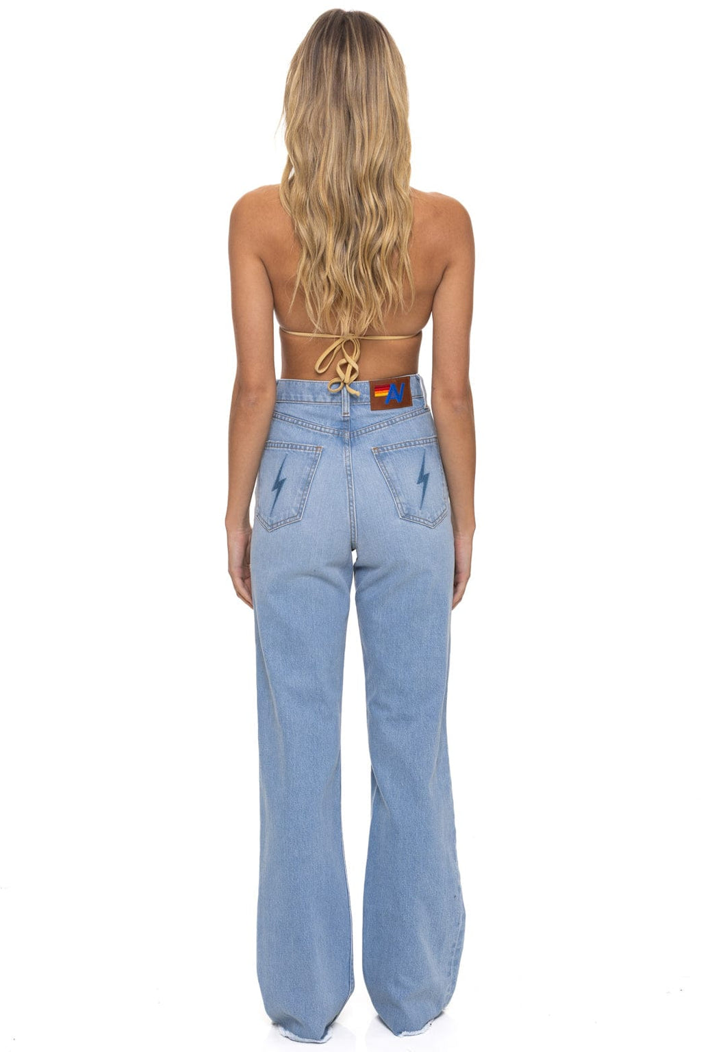 HI RISE WIDE LEG BOLT GYPSY WOMENS JEAN - SUPER LIGHT