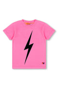 KIDS BOLT TEE - NEON PINK