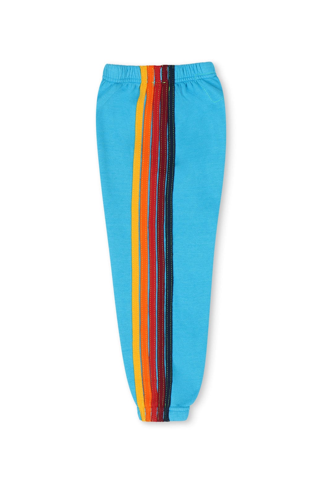 KIDS 5 STRIPE SWEATPANTS - NEON BLUE