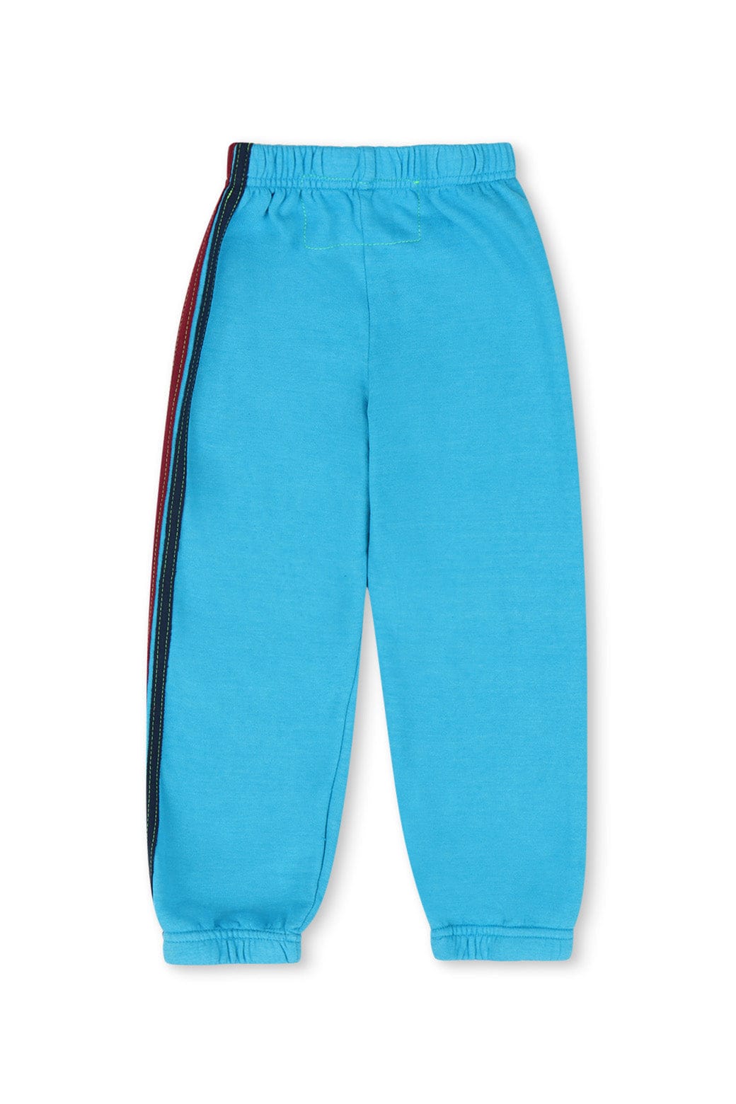 KIDS 5 STRIPE SWEATPANTS - NEON BLUE