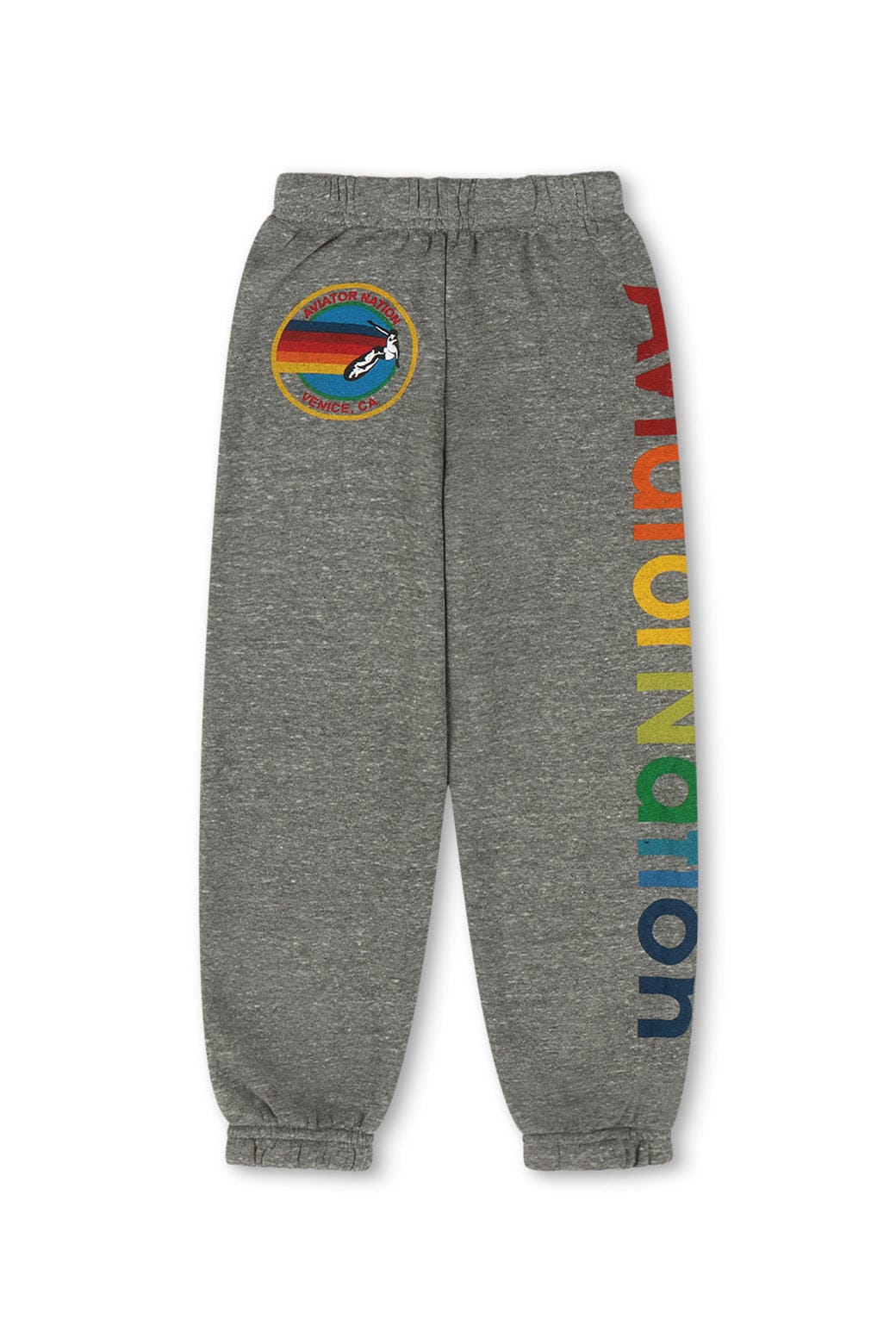 KIDS AVIATOR NATION VENICE SWEATPANTS - HEATHER GREY