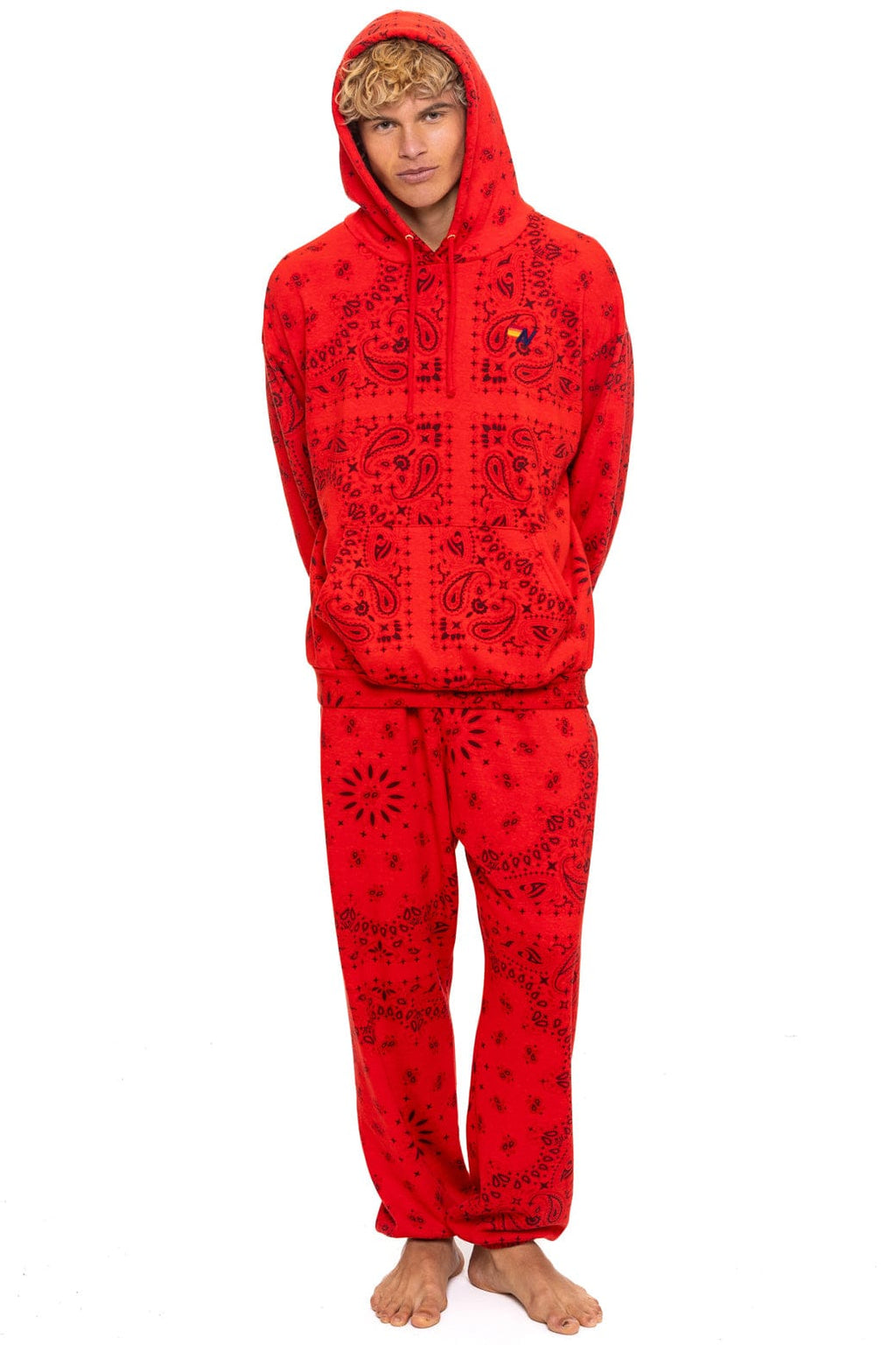 BANDANA SWEATPANTS - RED
